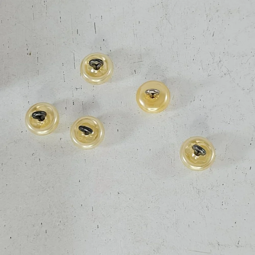 Vintage Stratton 10-Year Plate Gold Filled Fronts Faux Pearl Buttons With Box